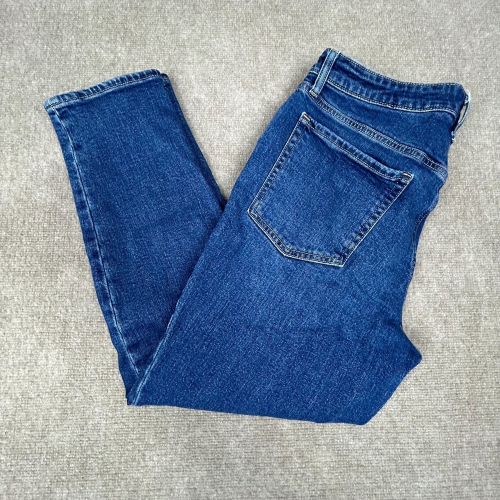Old Navy High Rise OG Straight Jeans Womens 12 Blue Cotton Secret Smooth Pockets